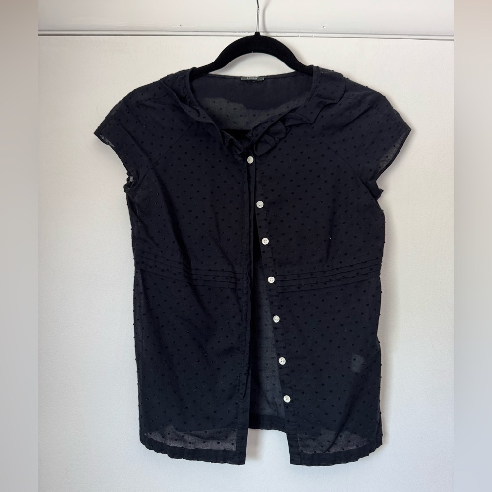 J. Crew Women’s Ruffle Collar Button Down Blouse